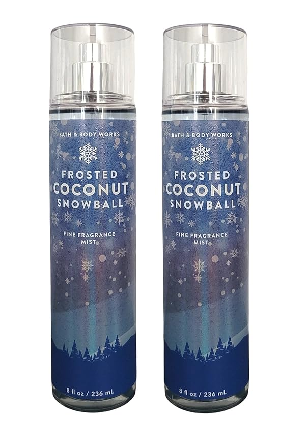 Bath & Body WorksFrosted Coconut Snowball Fine Fragrance Body Mist Gift Set - Value Pack Lot of 2
