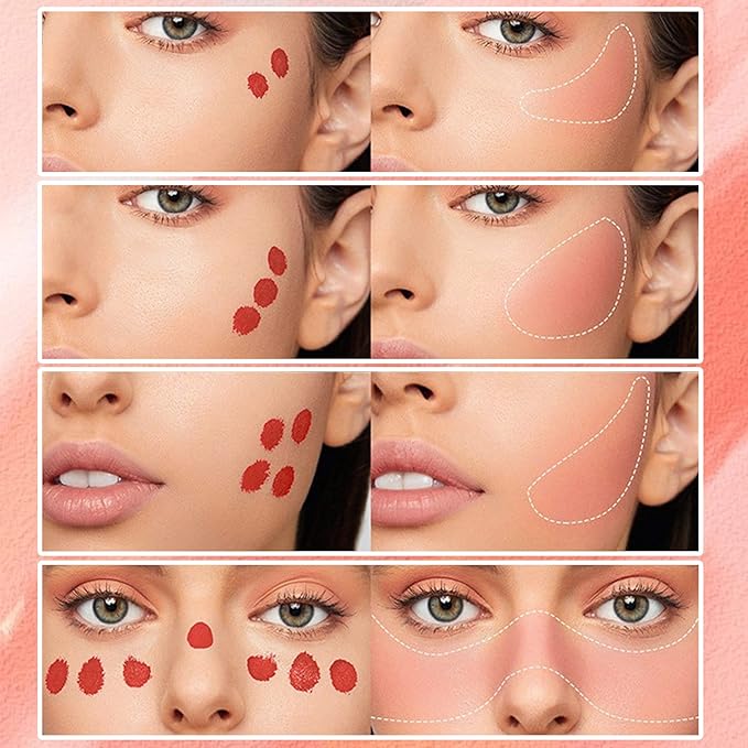 CAHIUYOA Blush Wand Liquid Cream Blush Makeup Stick Dark Rose