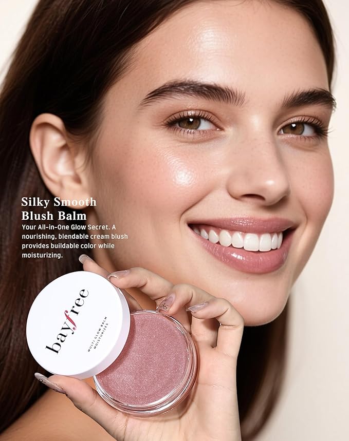 Multi Glow Balm, Cream Blush for Cheeks, Blush Balm Face Makeup, Radiant Finish, Hydrating, Creamy, Lightweight & Blendable Color, Face Makeup, 0.63 Oz
