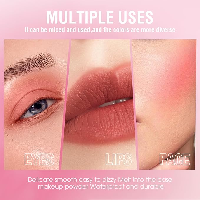 Liquid Blush Makeup Cream Blush For Cheeks Natural Velvet Texture(02#)