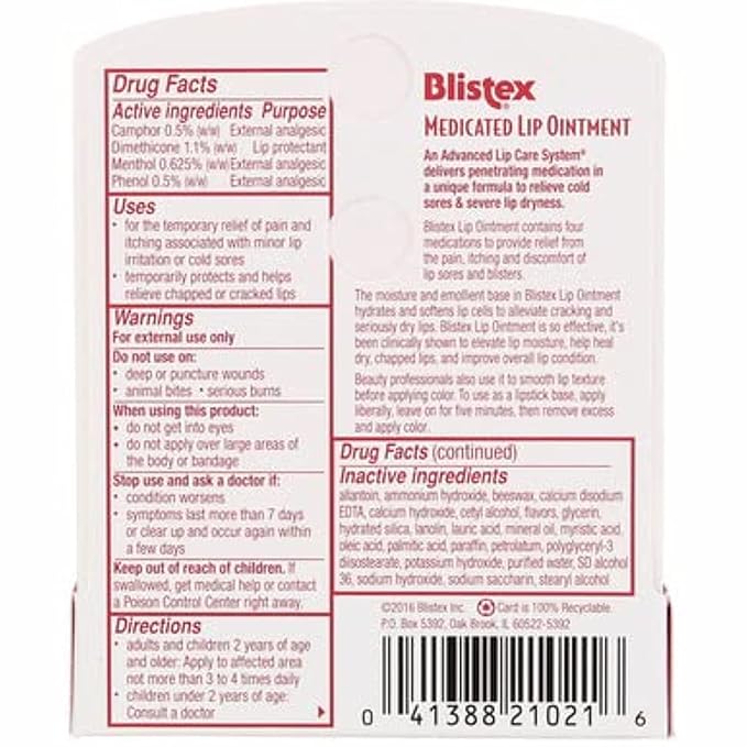 Blistex Medicated Lip Ointment - 0.21