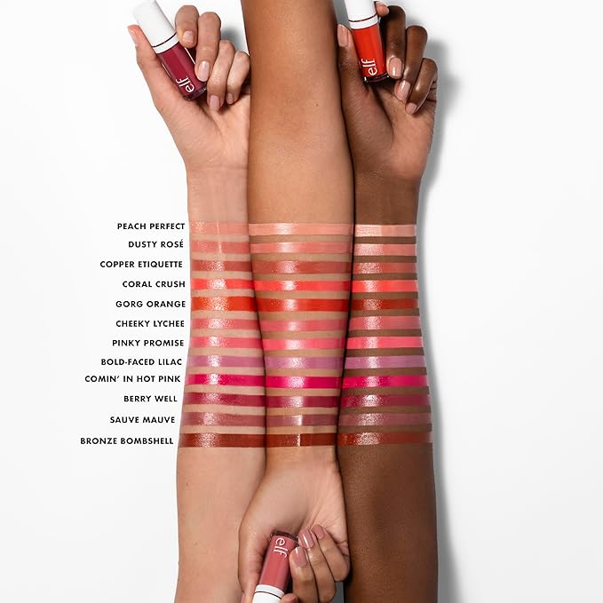 e.l.f. Camo Liquid Blush, Long-lasting Liquid Blush For High-pigment Color, Creates A Soft, Dewy Finish, Vegan & Cruelty-free, Coral Crush