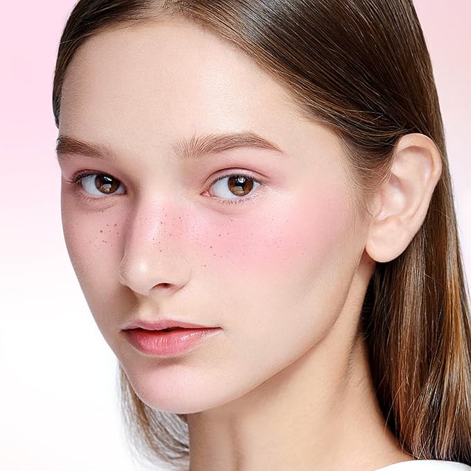 Boobeen Blush Compact for Face, Matte Powder Blush Natural Glowing