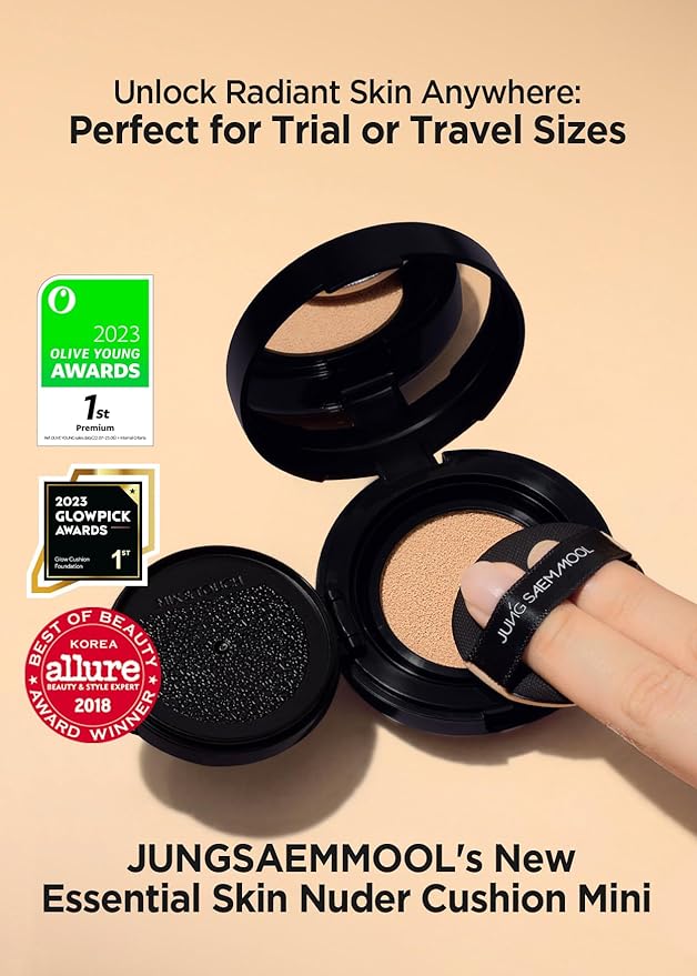 [JUNGSAEMMOOL OFFICIAL] Essential Skin Nuder Cushion Mini (Medium (Medium Deep)