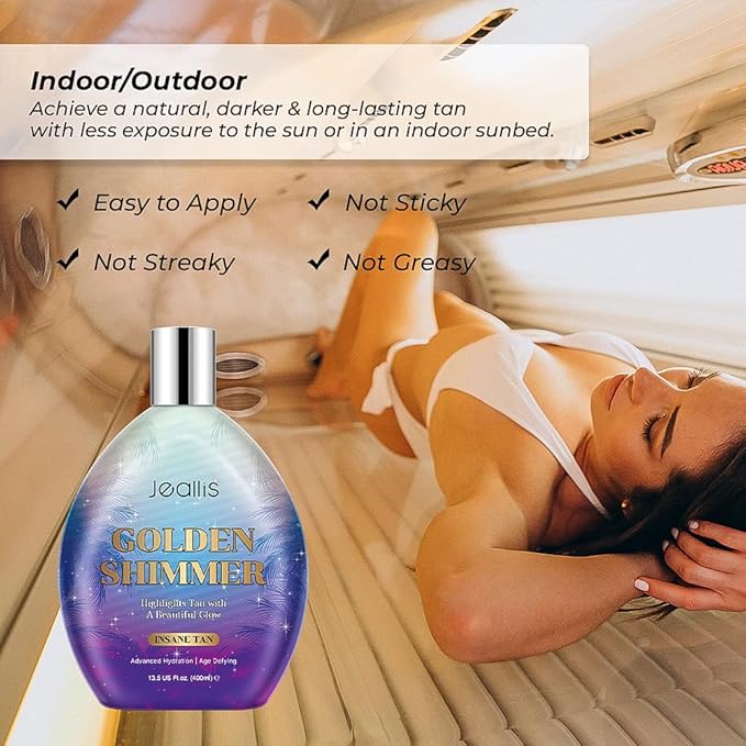Golden Shimmer Sunbed Tanning Lotion