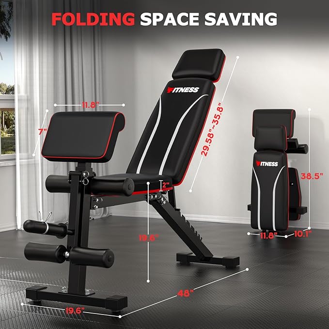 Adjustable Weight Bench 800LBS