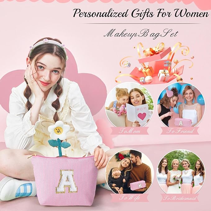 Yoolife personalized makeup bag for