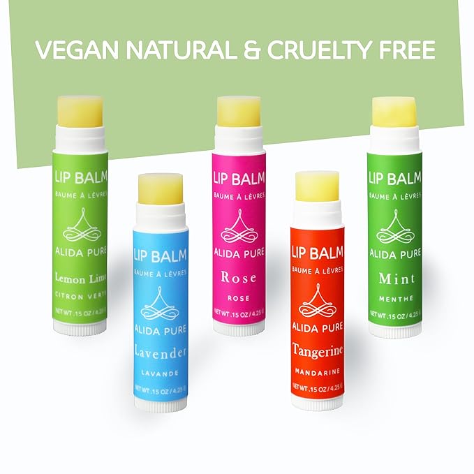 Aria Lip Balm Collection, Vegan Lip Lips,