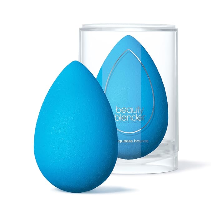 Beautyblender® | Topaz Sky Beauty Blender Makeup Sponge, Super-Soft Foam Easily Blends Foundations, Powders & Creams, Made in USA, Reusable, Washable, Streak Free Application, Vegan, Cruelty Free