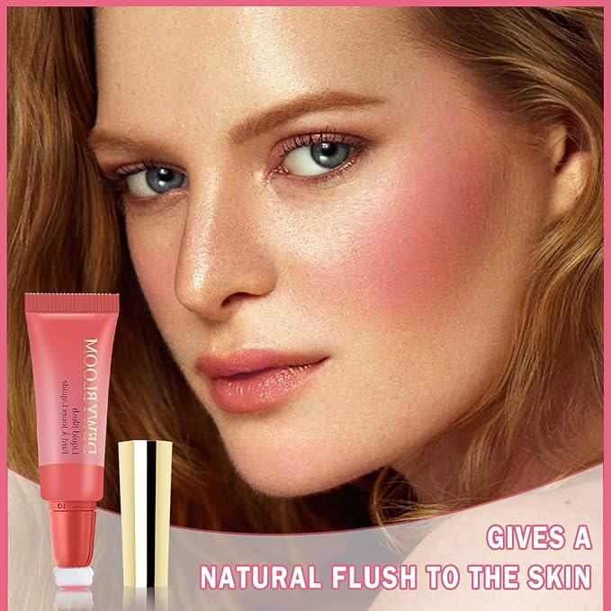 CAHIUYOA Blush Wand Liquid Cream Blush Makeup Stick Cool Pink