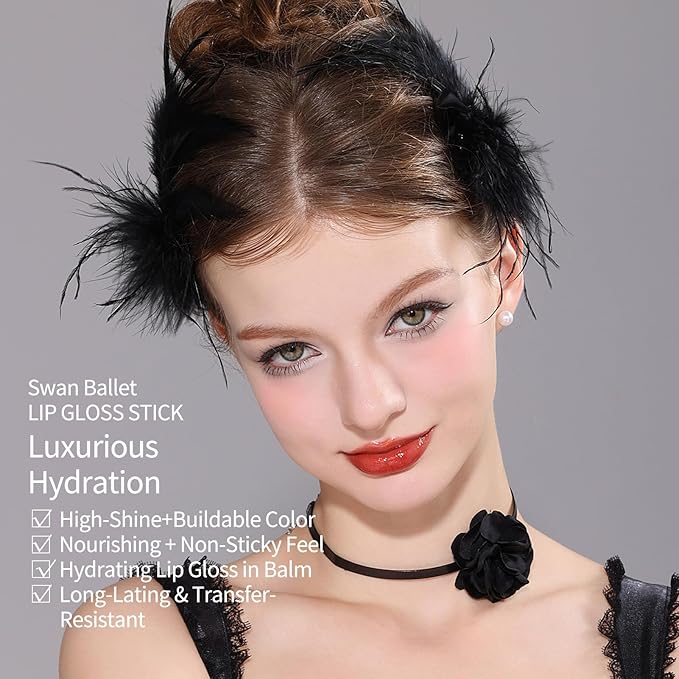 Flower Knows Violet Strawberry Rococo Glitter Lip Gloss G02 Rasberry Booze+Swan Ballet Shine Solid Lip Gloss Stick B08 Dancing Shoes