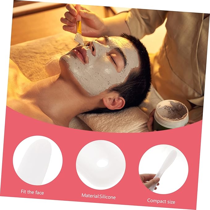 Beaupretty 10pcs Tool Stick White Makeup Silicone Makeup