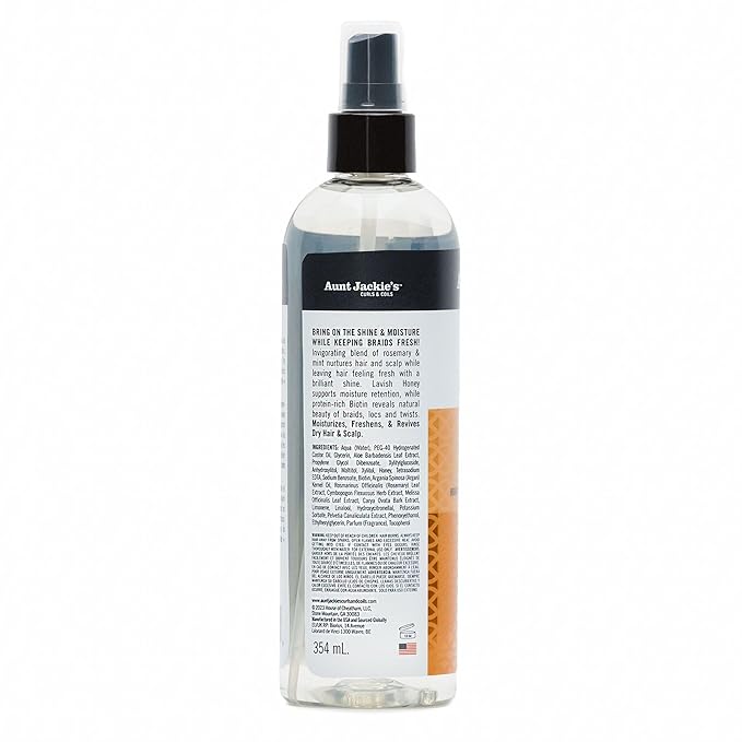 Aunt Jackie's Award-Winning Braid + Twist Collection Oh So Strong Shine Boosting Moisturizer, 12 fl oz