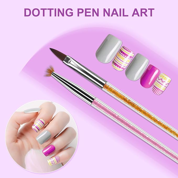 Artdone 9PCS Nail Art Brushes