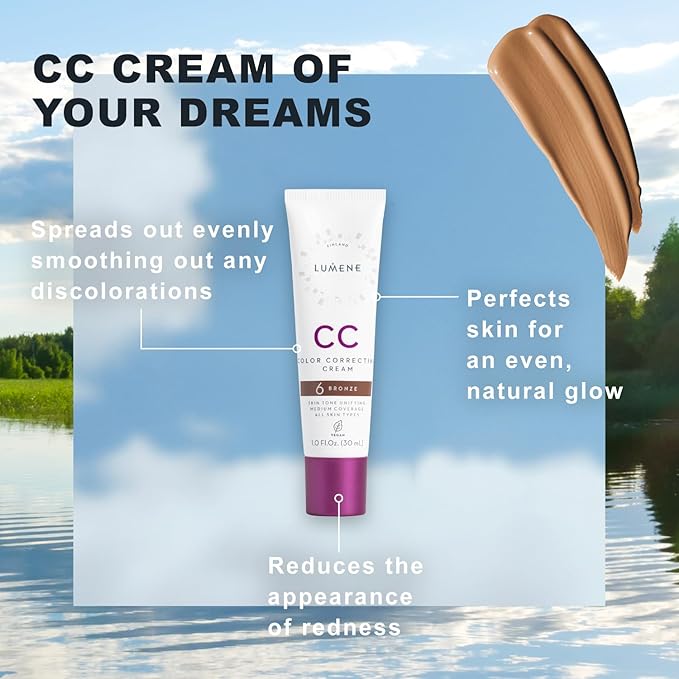 Lumene Color Correcting CC Cream - Lightweight Foundation 1 fl oz