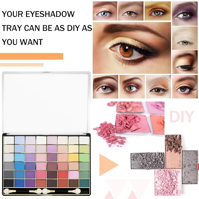 3 Pcs Large Empty Magnetic Eyeshadow Palette Cosmetics