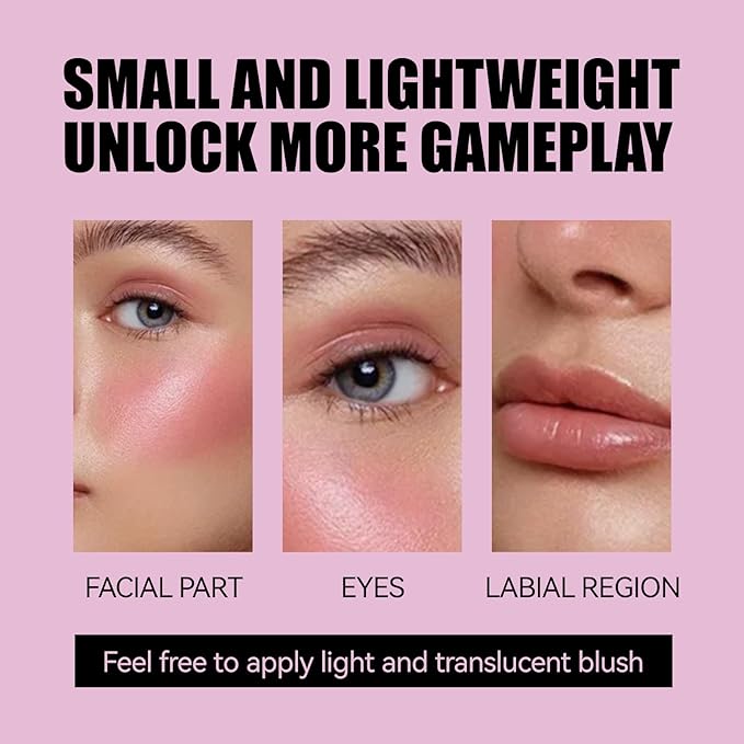 2 Colors Cooling Water Jelly Tint Stick,Multi-Use Cheek Cooling