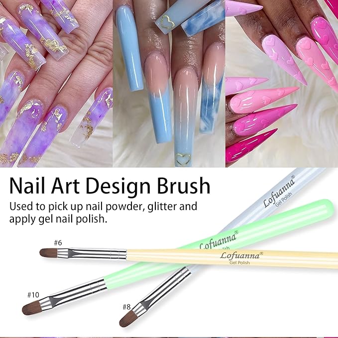 Lofuanna nail art brushes set