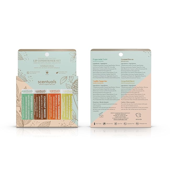 Lip Balm Set of 4, Made