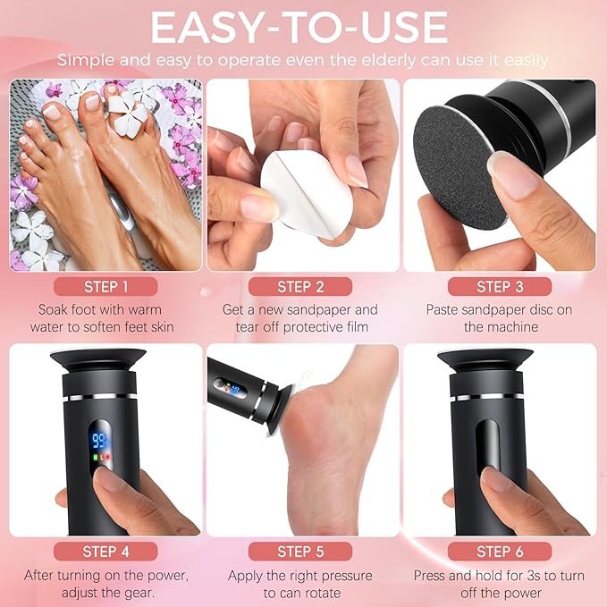 Ranrose electric callus remover for
