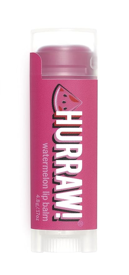 Hurraw! Watermelon Lip Balm: Organic, Certified Palm