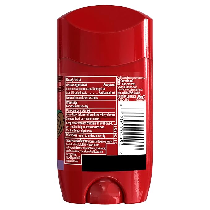Old Spice Aluminum Free Deodorant for Men, 24/7 Odor Protection, 24/7 Freshness & Lasting Scent, Goes on Clear, NightPanther with Rich Warm Scent, 2.6 oz (Pack of 6)