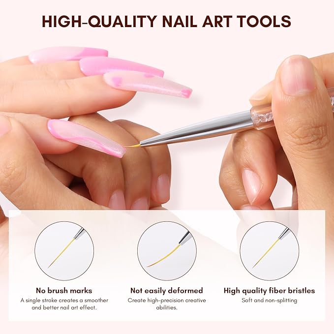Makartt double-ended nail art brushes