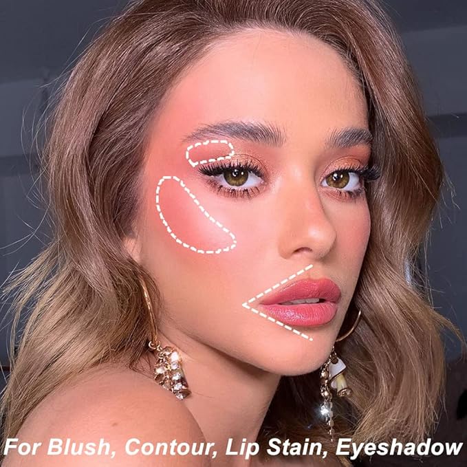 Mysense Liquid Blush Makeup Wand, Soft Cream Blush Wishes-Pink, 0.34fl.oz