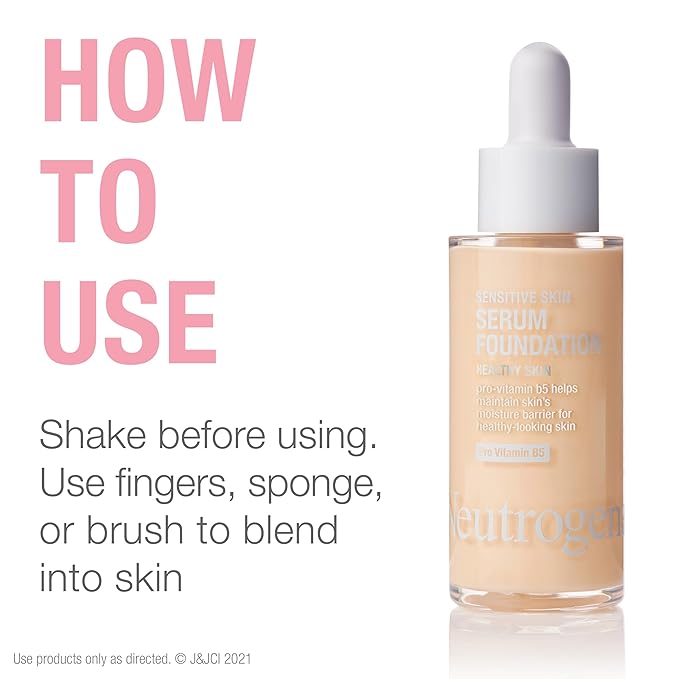 Neutrogena Healthy Skin Sensitive Skin Serum Foundation with Light 02, 1 oz