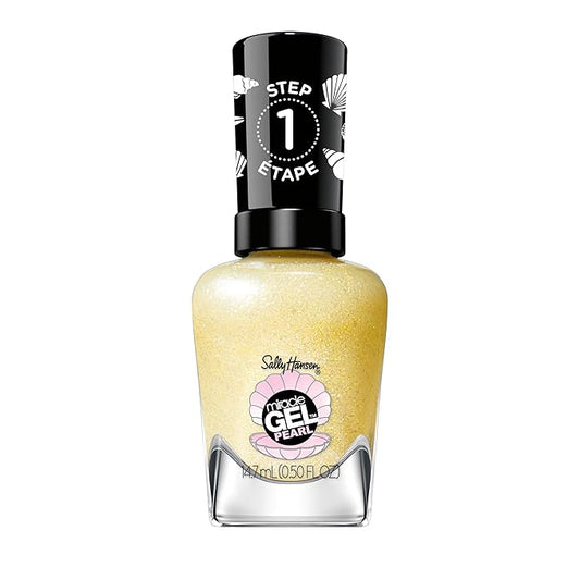 Sally Hansen Miracle Gel™, Pearls Diving for Treasure, Long Lasting, Gel-Like Formula, No UV Lamp Needed, Yellow Nail Polish