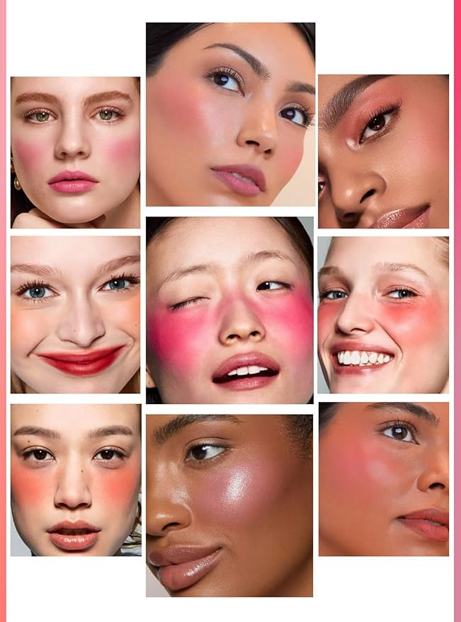 MAEPEOR Matte Face Blush 8 Colors Lightweight Natural (Color 04)