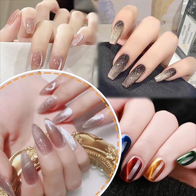 Wokoto 9pcs nail magnets for