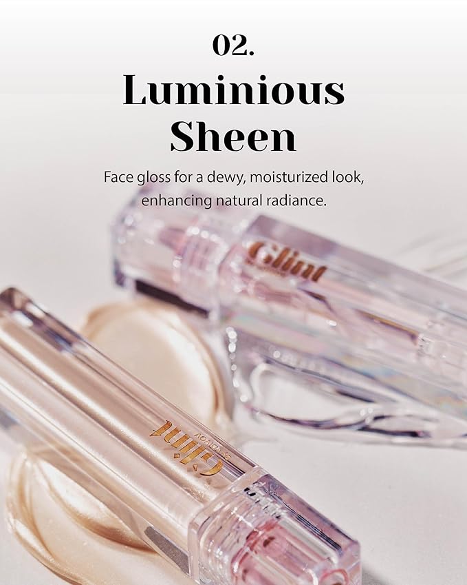 Glint Liquid Gel Highlighter (Glitter Veil, 0.) - Nose, Lips. 1oz