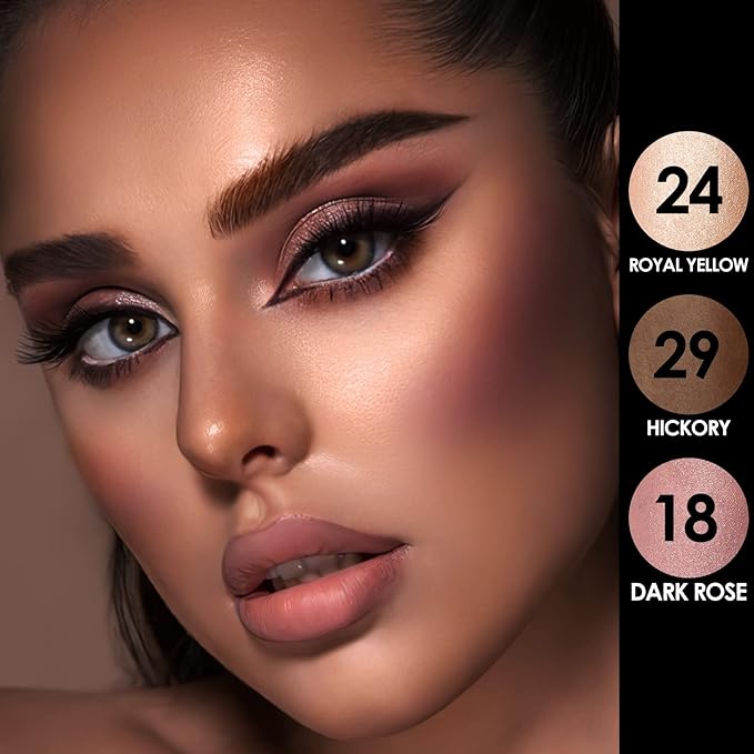 FOCALLURE 3 Pcs Cream Contour Sticks,Shades with Highlighter Finishing Makeup,DEEP