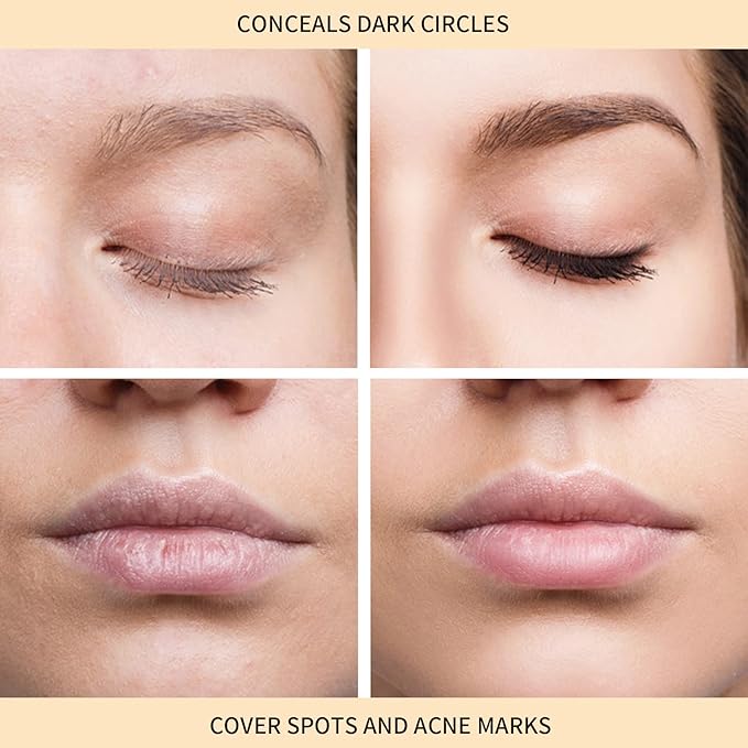 5 Colors Correcting Concealer Palette with Makeup Brush,5