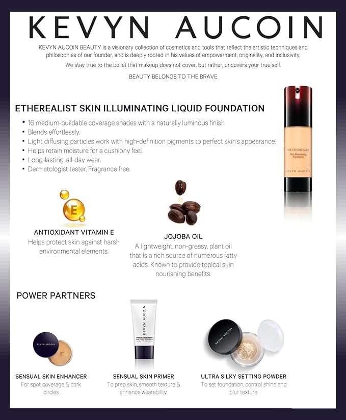Kevyn Aucoin The Etherealist Skin Illuminating Foundation, EF natural look