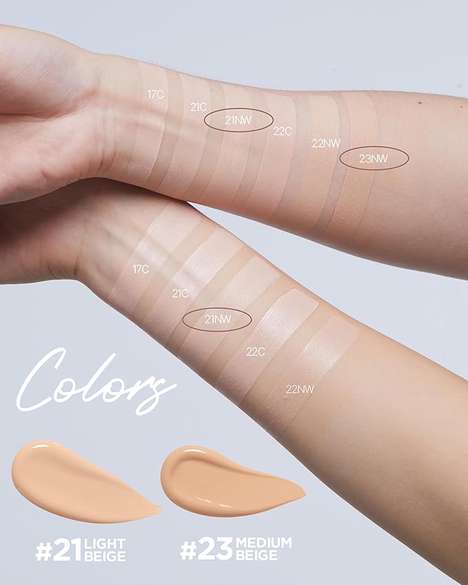 GIVERNY Milchak Matt Fit Foundation #ight beige - 1.01 fl.oz. 21 L