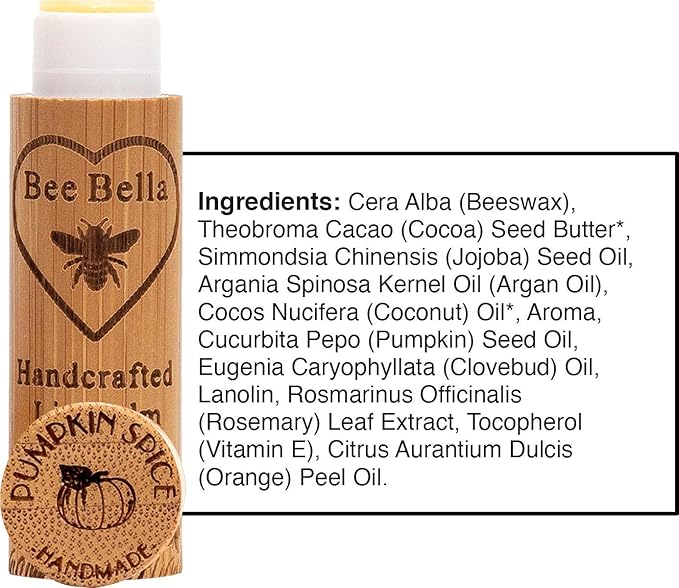 Bee Bella Lip Balm Pumpkin Spice Long-Lasting