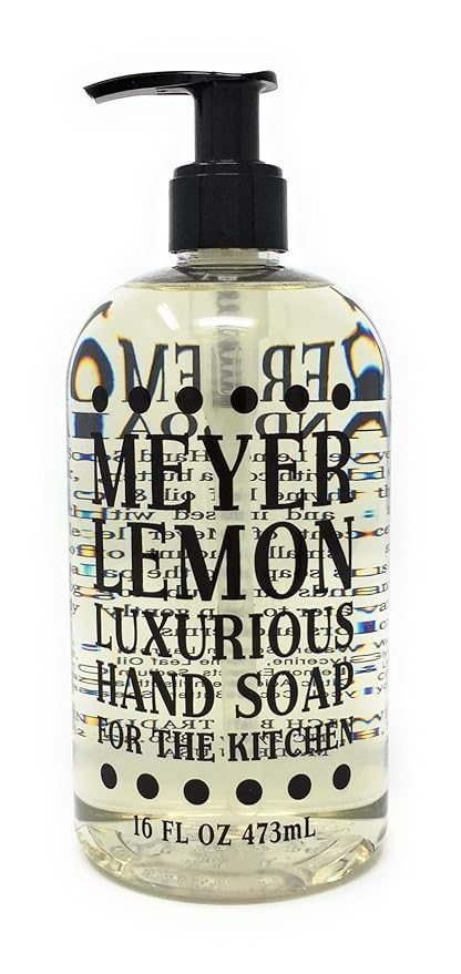 Greenwich Bay Trading Co. Luxurious Hand Soap For The Kitchen, 16 Ounce, Meyer Lemon