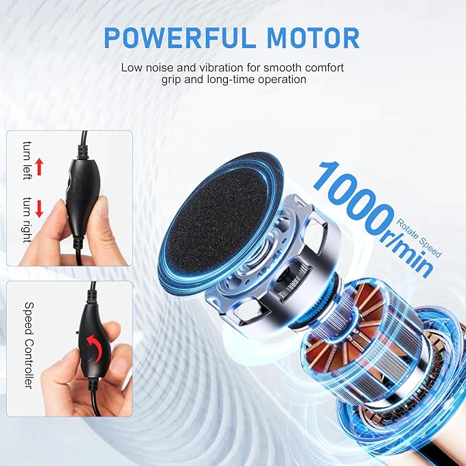 krofaue Electric Callus Remover for