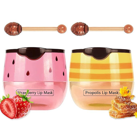 2PCS Bee Lip Balm Honey Pot