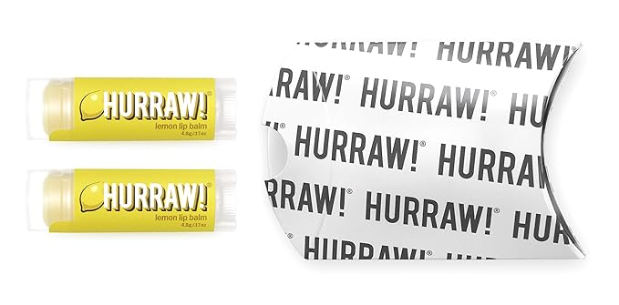 Hurraw! Lemon Lip Balm, 2 Pack: Palm