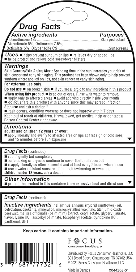 Herpecin-L HL Lip Protectant Sunscreen and