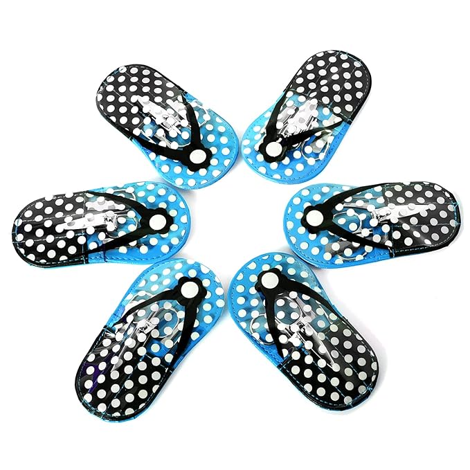 Polka Dot Flip Flop Manicure