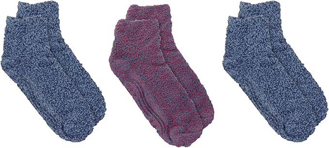 Dr. Scholl's Women's Low Cut Soothing Spa Socks-Lavender & Vitamin E Infused-2 & 3 Pairs-Bottom Grippers