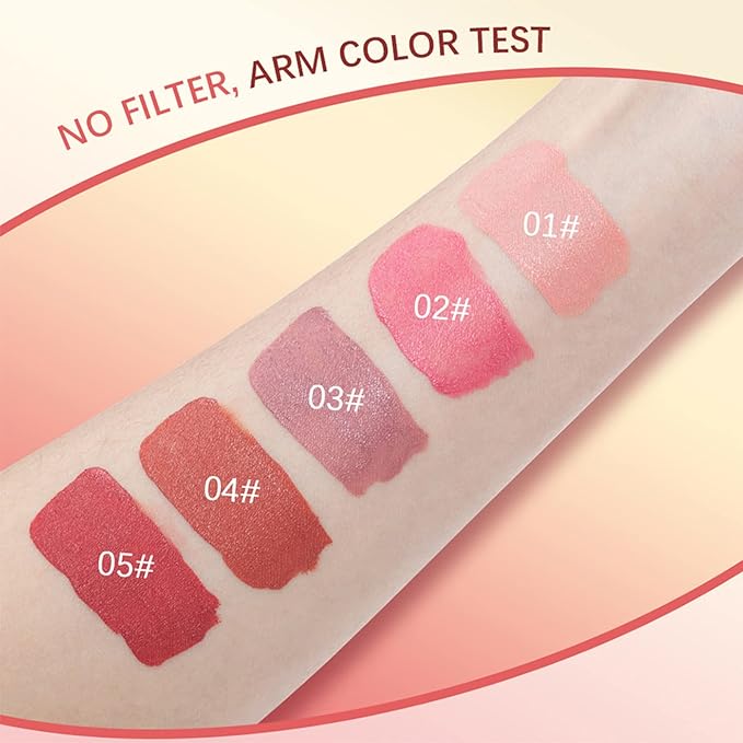 Liquid Blush, Natural Matte Velvet Finish, Soft Cream Coral Red)