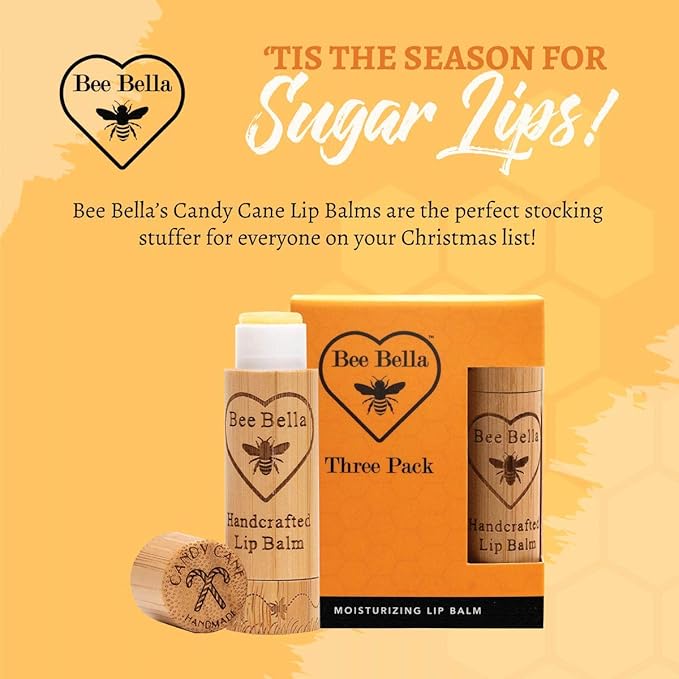 Bee Bella Lip Balm, Candy Cane, Organic