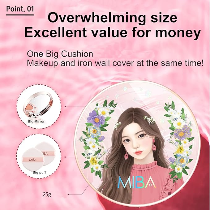 MIBA Ionized Calcium Foundation Double Cushion RX Refill 25 g