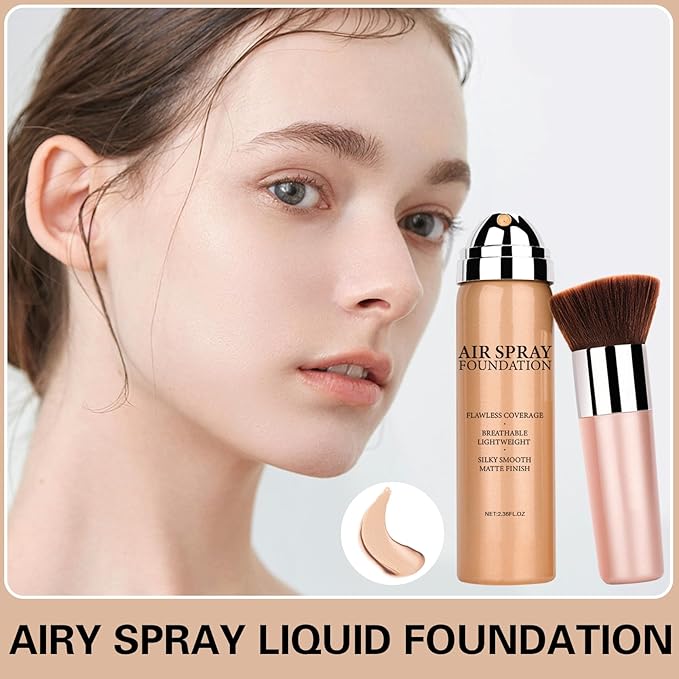 Airbrush Foundation Makeup Spray for Mature Skin Silk