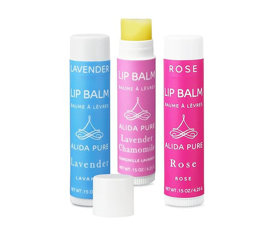Floral Lip Balm Collection, Vegan Lip Lips,